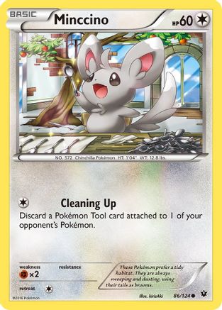 Minccino (86) (86)/124 Common Reverse Holofoil
