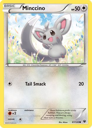 Minccino (87) (87)/124 Common Reverse Holofoil
