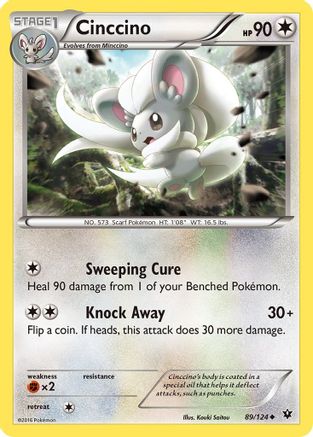 Cinccino (89) (89)/124 Uncommon Reverse Holofoil