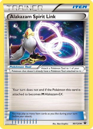 Alakazam Spirit Link (90)/124 Uncommon Reverse Holofoil