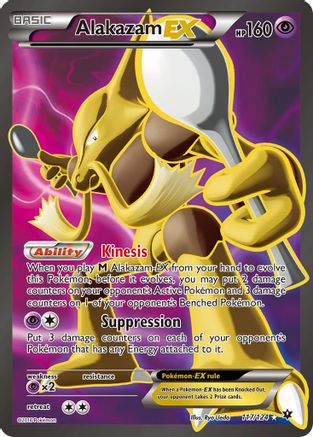Alakazam EX (Full Art) (117)/124 Ultra Rare Holofoil