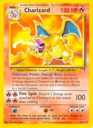 Charizard - 3/110 (WotC Legendary Collection) (3) Rare