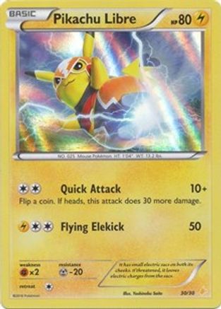 Pikachu Libre (30 - Holo) (30) Common Holofoil