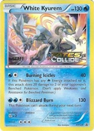 White Kyurem - XY128 (Prerelease) [Staff] (XY128) Promo Holofoil