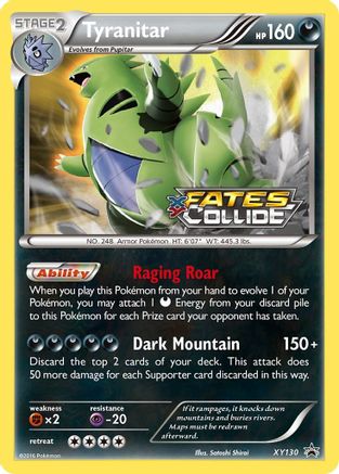 Tyranitar (Prerelease) (XY130)/211 Promo Holofoil