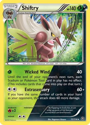 Shiftry (11)/114 Holo Rare Holofoil