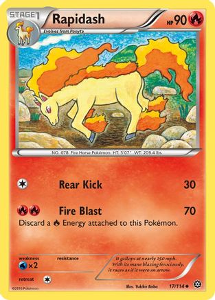 Rapidash (17)/114 Uncommon Reverse Holofoil