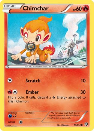 Chimchar (18)/114 Common Reverse Holofoil