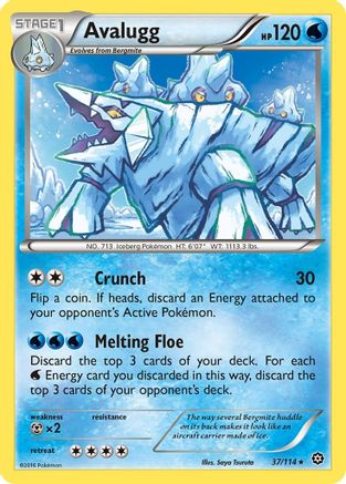 Avalugg (37)/114 Rare Reverse Holofoil