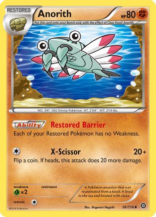Anorith (56)/114 Uncommon Reverse Holofoil