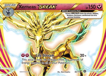 Xerneas BREAK (82)/114 Rare BREAK Holofoil