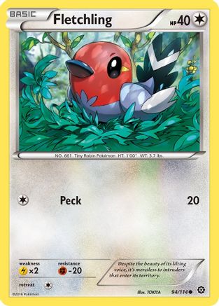 Fletchling (94)/114 Common Reverse Holofoil