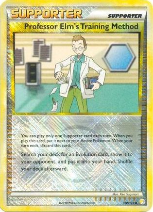 Professor Elm's Training Method - 100/123 (League Promo) (100) Promo Reverse Holofoil
