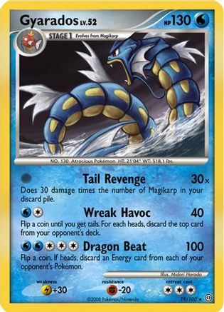 Gyarados - 19/100 (DP Stormfront) (19) Holo Rare Holofoil