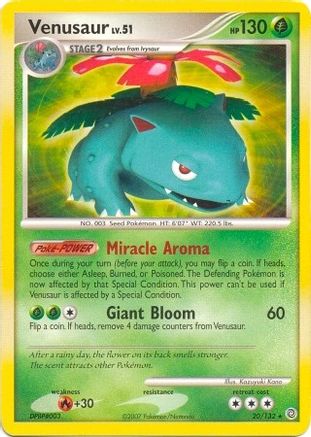 Venusaur (Secret Wonders) (20) Rare
