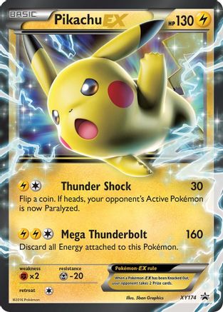 Pikachu EX - XY174 (XY174)/211 Promo Holofoil