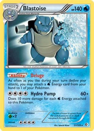 Blastoise - 31/149 (BW Boundaries Crossed) (31) Rare