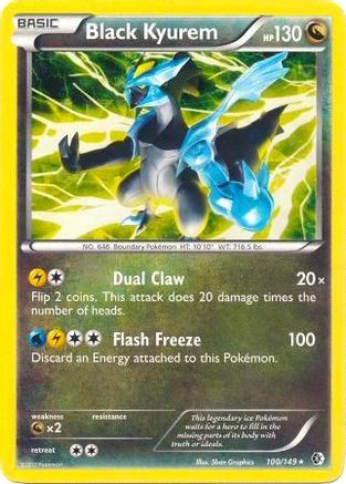 Black Kyurem - 100/149 (BW Boundaries Crossed) (100) Holo Rare Holofoil