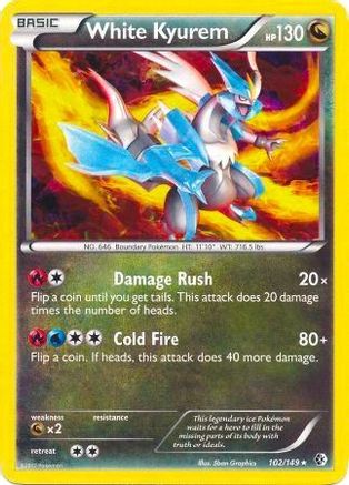 White Kyurem - 102/149 (BW Boundaries Crossed) (102) Holo Rare Holofoil
