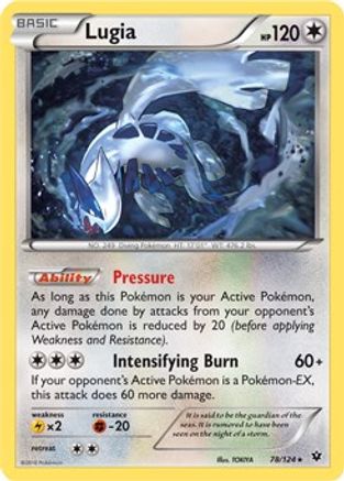 Lugia - 78/124 (XY Fates Collide) (78) Holo Rare Holofoil
