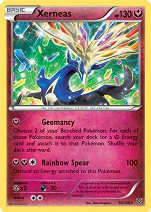 Xerneas - 96/146 (Cracked Ice Holo) Holo Rare Holofoil