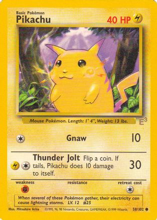 Pikachu - 58/102 (E3 Stamped) (58) Promo