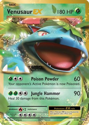 Venusaur EX (1)/108 Ultra Rare Holofoil