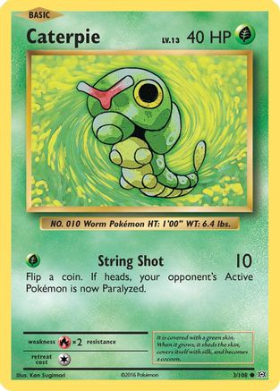Caterpie (3)/108 Common Reverse Holofoil