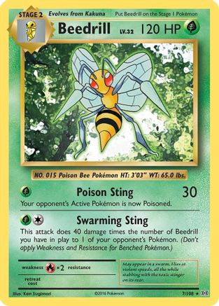 Beedrill (7)/108 Rare Reverse Holofoil