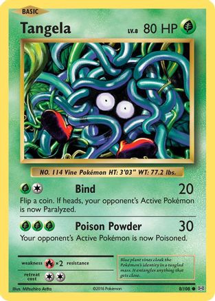 Tangela (8)/108 Common Reverse Holofoil