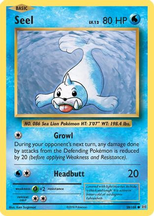 Seel (28)/108 Common Reverse Holofoil