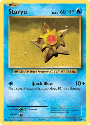 Staryu (30)/108 Common Reverse Holofoil
