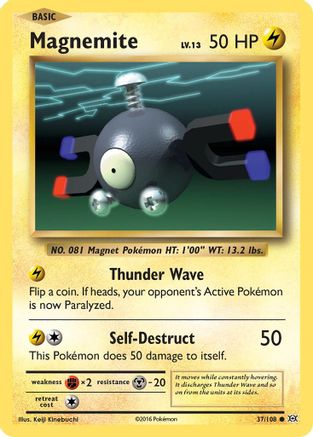 Magnemite (37)/108 Common Reverse Holofoil