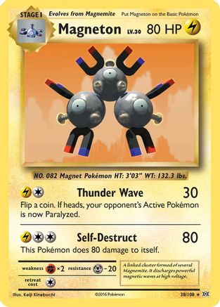 Magneton (38)/108 Holo Rare Holofoil