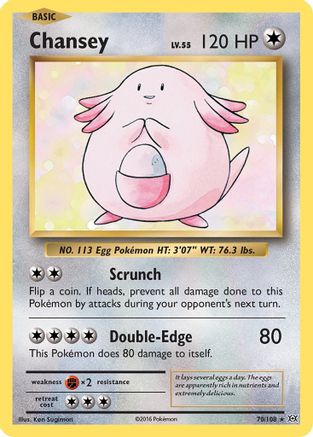 Chansey (70)/108 Holo Rare Reverse Holofoil