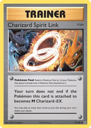 Charizard Spirit Link (75)/108 Uncommon Reverse Holofoil