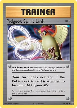 Pidgeot Spirit Link (81)/108 Uncommon Reverse Holofoil
