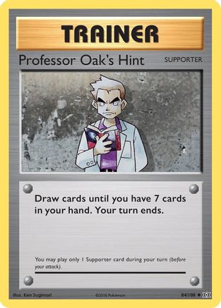 Professor Oak's Hint (84)/108 Uncommon Reverse Holofoil