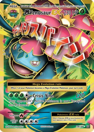 M Venusaur EX (Full Art) (100)/108 Ultra Rare Holofoil (Cabinet-NM)