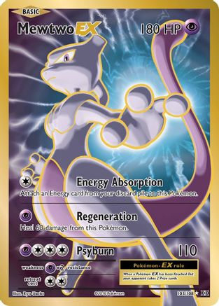 Mewtwo EX (Full Art) (103)/108 Ultra Rare Holofoil