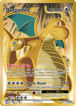 Dragonite EX 106/124 XY Evolutions Ultra Rare Holofoil (Cabinet-NM)