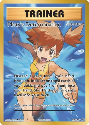 Misty's Determination (Full Art) (108)/108 Ultra Rare Holofoil