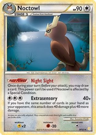 Noctowl - 8/123 (HeartGold & SoulSilver) (8) Rare