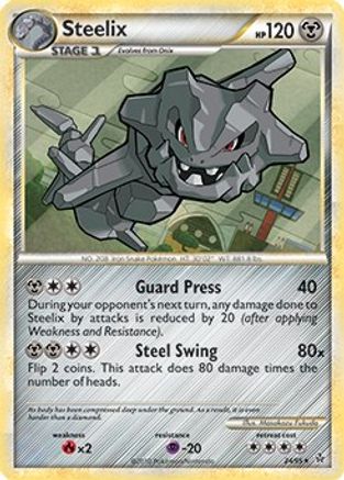 Steelix - 24/95 (HGSS Unleashed) (24) Holo Rare Holofoil