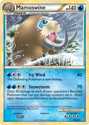 Mamoswine - 5/102 (Cracked Ice Holo) (5) Holo Rare Holofoil