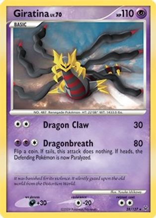 Giratina Lv. 70 - 28/127 (DPPt Platinum) (28) Holo Rare Holofoil