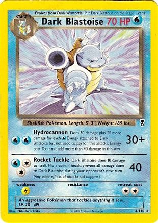Dark Blastoise - 4/110 (WotC Legendary Collection) (4) Rare