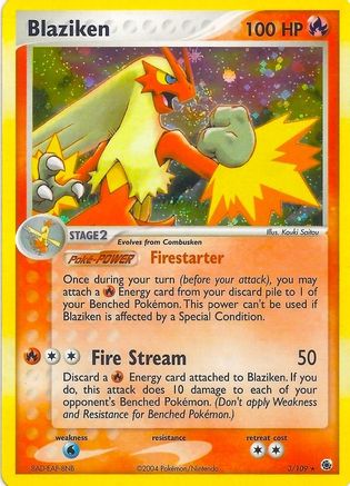 Blaziken (Holo) (3) Holo Rare Holofoil
