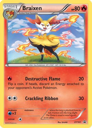 Braixen - XY161 (XY161)/211 Promo Holofoil