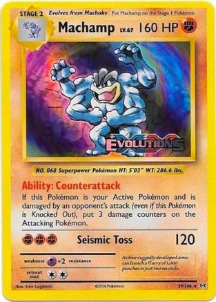 Machamp (XY Evolutions Prerelease) (59) Promo Holofoil